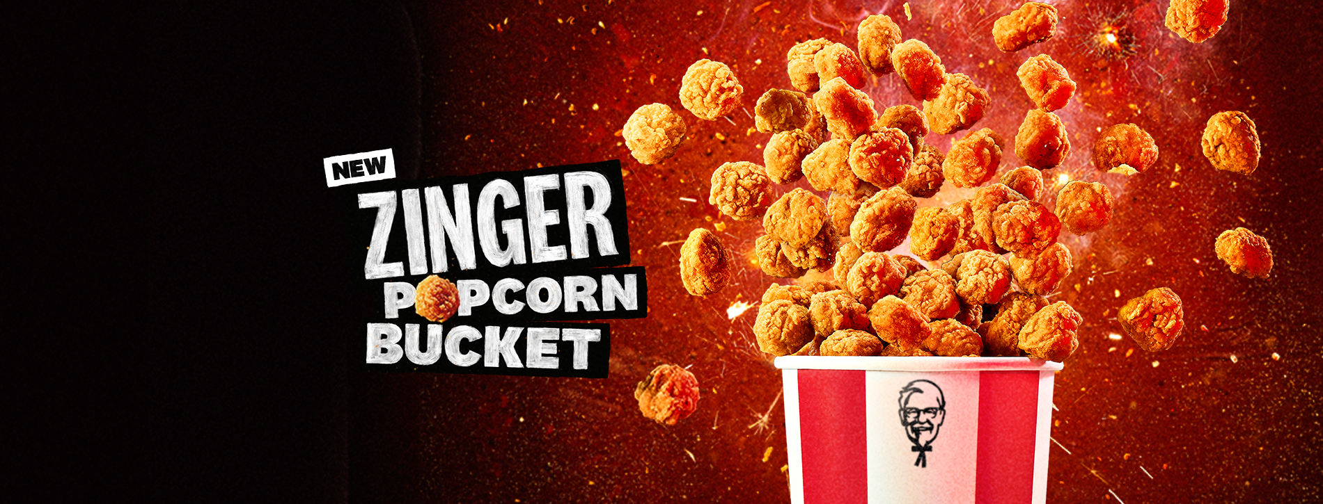 KFC Zinger Popcorn Bucket  It won't be gone for long