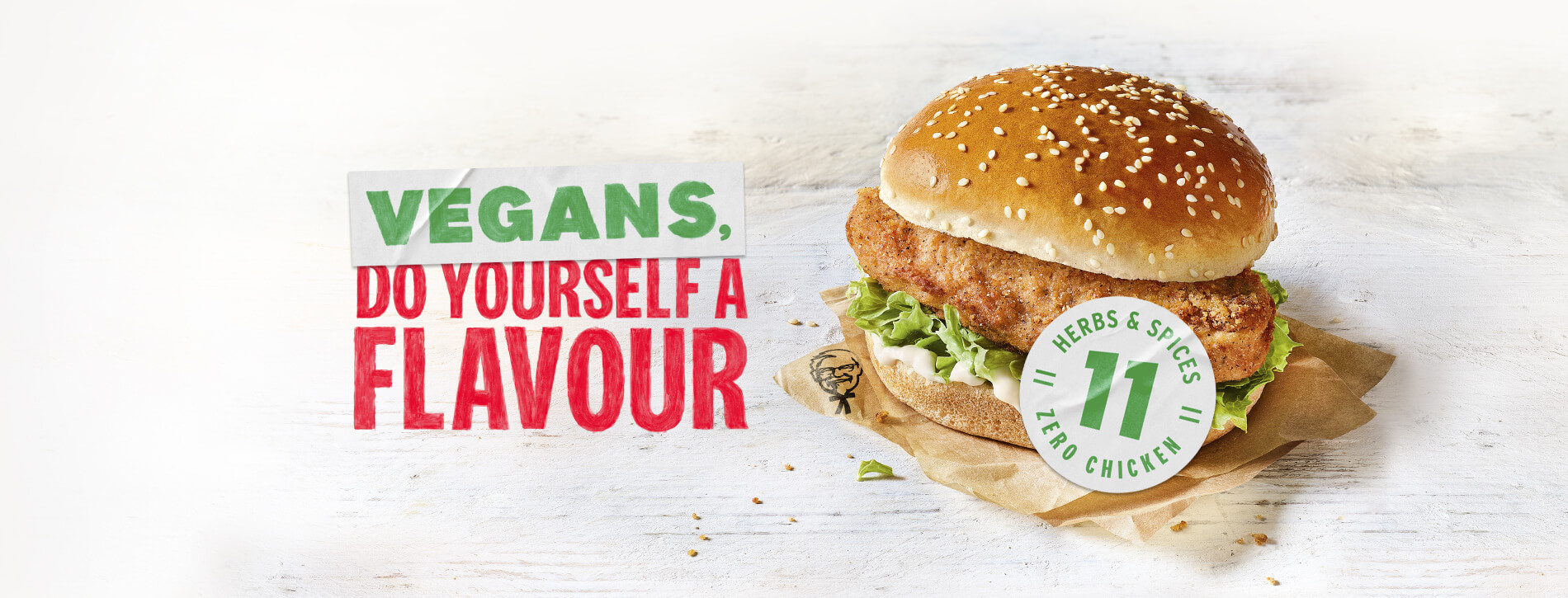 Vegan burger outlet kfc