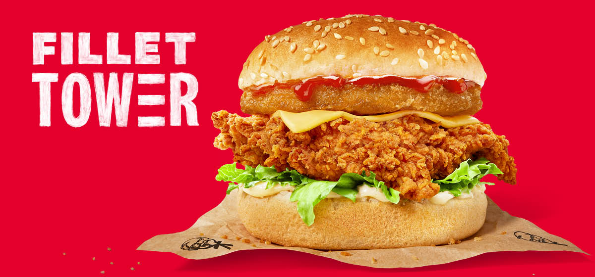 Chicken deals burger kfc