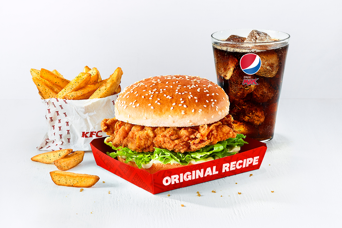 Chicken deals burger kfc