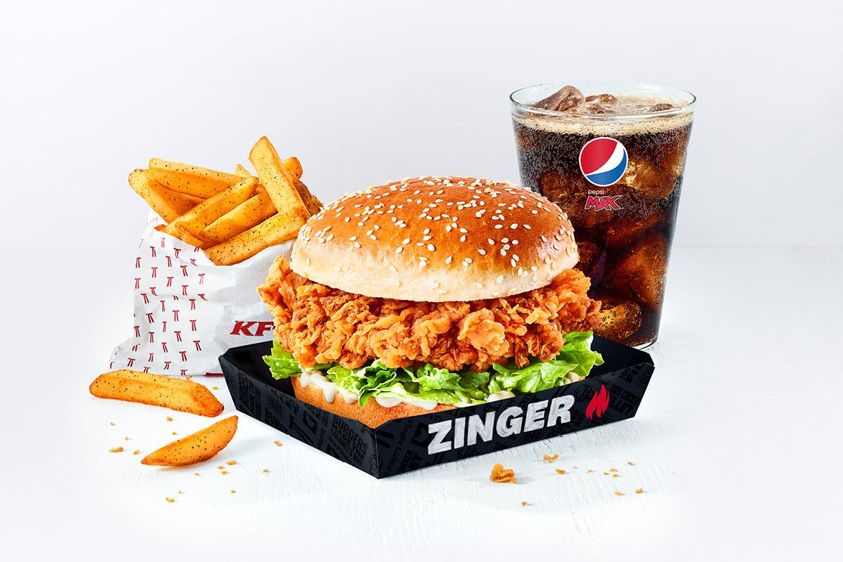 Kfc zinger store burger price