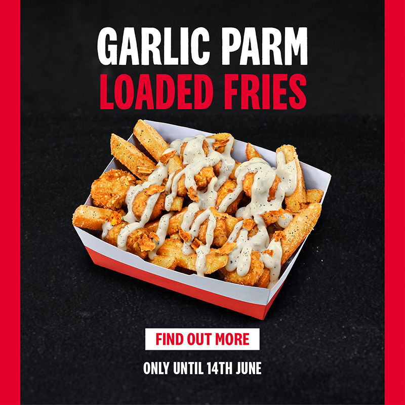 NEW KFC Subs Range With Garlic Parm Loaded Fries NEW KFC Subs Range With Garlic Parm Loaded Fries