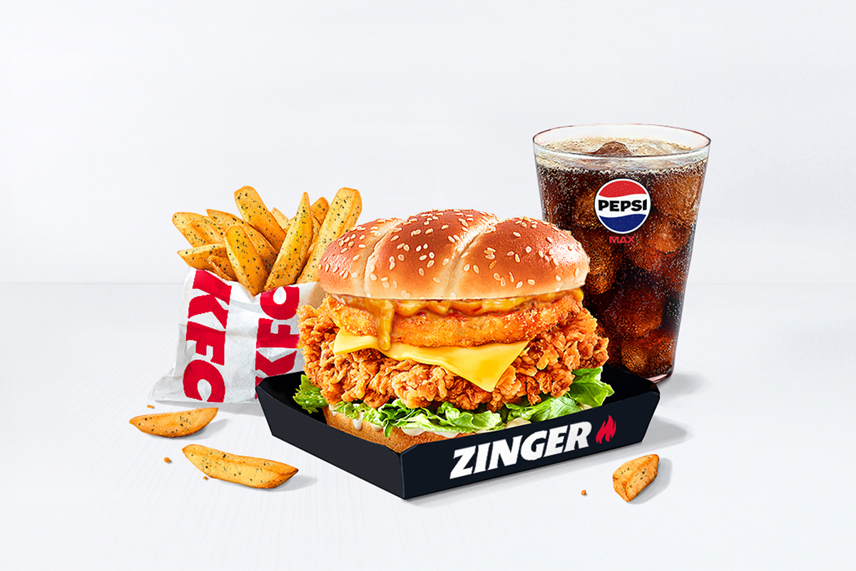 Zinger Supercharger Tower Burger Meal