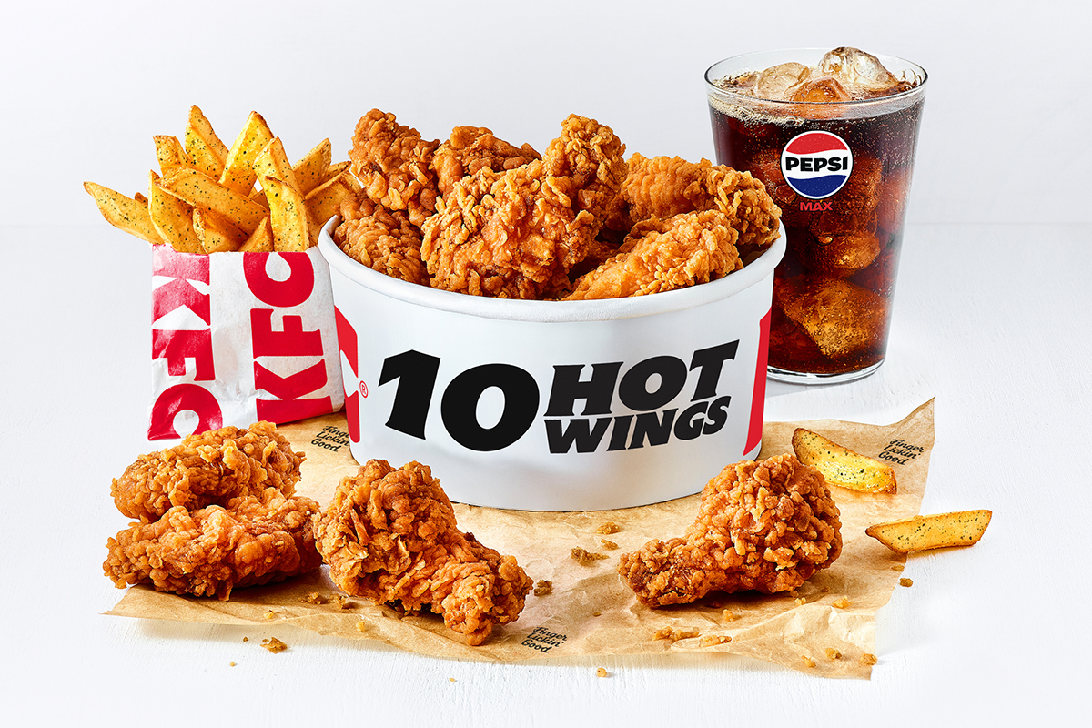Hot Wing Meal: 10pc